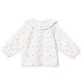 HelloBaby Kız Bebek Gömlek Düğmeli Bebe Yaka Uzun Kol