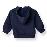 HelloBaby Erkek Bebek Kapüşonlu Hırka Fermuarlı Uzun Kol