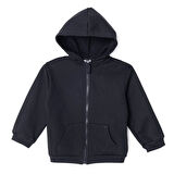 HelloBaby Erkek Bebek Kapüşonlu Hırka Fermuarlı Uzun Kol