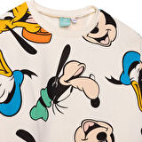 Disney Erkek Bebek Eşofman Takımı Şardonlu Bisiklet Yaka Uzun Kol Ribanalı Paça