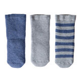 HelloBaby Erkek Bebek 3lü Havlu Çorap