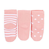 HelloBaby Kız Bebek 3lü Havlu Çorap