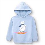 HelloBaby Erkek Bebek Mountain Explorer Kapüşonlu Sweatshirt Şardonlu Üç İplik Uzun Kol
