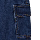 HelloBaby Erkek Bebek New Year Denim Pantolon Lastikli Paça