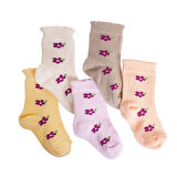 HelloBaby Kız Bebek 5'li Soket Çorap