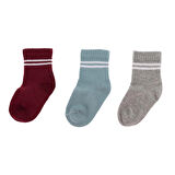HelloBaby Erkek Bebek 3lü Soket Çorap