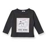 HelloBaby Erkek Bebek Uzun Kol Tshirt Cool Boy Bisiklet Yaka