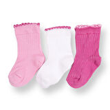 HelloBaby Kız Bebek 3lü Soket Çorap