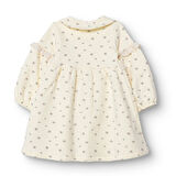 Bebetto Kız Bebek Cutie Elbise İki İplik Bebe Yaka Uzun Kol