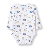 HelloBaby Erkek Bebek Uzun Kol Body Çıtçıtlı Yaka