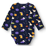 HelloBaby Erkek Bebek Uzun Kol Body Ribana Çıtçıtlı Yaka Uzun Kol