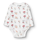 HelloBaby Kız Bebek Uzun Kol Body İnterlok Çıtçıtlı Yaka