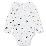 HelloBaby Kız Bebek Uzun Kol Body Ribana Çıtçıtlı Yaka Uzun Kol