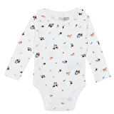 HelloBaby Kız Bebek Uzun Kol Body Ribana Çıtçıtlı Yaka Uzun Kol