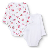 HelloBaby Kız Bebek 2li Uzun Kol Body Çıtçıtlı Yaka Uzun Kol Ribana Paça
