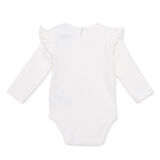 HelloBaby Kız Bebek Uzun Kol Body Fırfırlı Yaka Uzun Kol