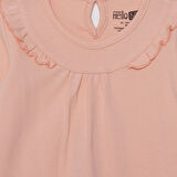 HelloBaby Kız Bebek Uzun Kol Body İnterlok Bisiklet Yaka Uzun Kol