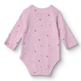 HelloBaby Kız Bebek Uzun Kol Body Ribana Zarf Yaka Uzun Kol