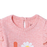 HelloBaby Kız Bebek Uzun Kol Body Kaşkorse Bisiklet Yaka Uzun Kol