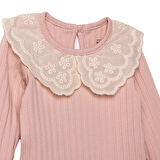 HelloBaby Kız Bebek Uzun Kol Body İnterlok Modelli Yaka Uzun Kol