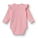 HelloBaby Kız Bebek Uzun Kol Body Kaşkorse Bisiklet Yaka Uzun Kol