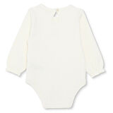 HelloBaby Kız Bebek Uzun Kol Body Jakar Örme Bisiklet Yaka Uzun Kol