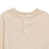 HelloBaby Erkek Bebek Uzun Kol Body Müslin Hakim Yaka