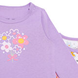 HelloBaby Kız Bebek 2li Uzun Kol Body Ribana Çıtçıtlı Yaka Uzun Kol