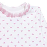 HelloBaby Kız Bebek Uzun Kol Pijama Takımı İnterlok Bisiklet Yaka Uzun Kol Reçme Paça