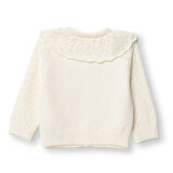 HelloBaby Kız Bebek Floral Teddy Bear Triko Hırka V Yaka Uzun Kol