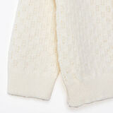 HelloBaby Kız Bebek Floral Teddy Bear Triko Hırka V Yaka Uzun Kol