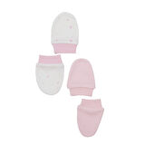 HelloBaby Kız Bebek Yenidoğan 2'li Eldiven İnterlok