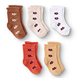 HelloBaby Kız Bebek 5'li Soket Çorap