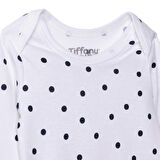 Tiffany Kız Bebek Uzun Kol Body Çıtçıtlı Zarf Yaka