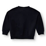 Beşiktaş Unisex Sweatshirt İki İplik Bisiklet Yaka Uzun Kol