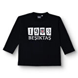 Beşiktaş Unisex Sweatshirt İki İplik Bisiklet Yaka Uzun Kol