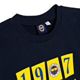 Fenerbahçe Unisex Sweatshirt İki İplik Bisiklet Yaka Uzun Kol