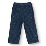 HelloBaby Kız Bebek Denim Pantolon Reçme Paça