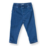HelloBaby Kız Bebek Denim Pantolon Reçme Paça