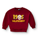 Galatasaray Unisex Sweatshirt İki İplik Bisiklet Yaka Uzun Kol