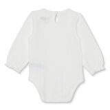 HelloBaby Kız Bebek Uzun Kol Body Jakar Örme Bisiklet Yaka Uzun Kol