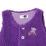 HelloBaby Kız Bebek Yenidoğan Welsoft Yelek Bisiklet Yaka Atlet Kol