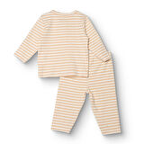 HelloBaby Erkek Bebek Uzun Kol Pijama Takımı Kaşkorse Bisiklet Yaka Ribanalı Paça