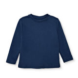 HelloBaby Erkek Bebek Uzun Kol Tshirt İnterlok Bisiklet Yaka Uzun Kol