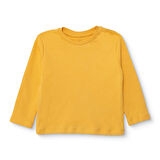 HelloBaby Erkek Bebek Uzun Kol Tshirt İnterlok Bisiklet Yaka Uzun Kol