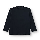 HelloBaby Erkek Bebek Uzun Kol Tshirt Ribana Dik Yaka Uzun Kol