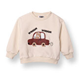 HelloBaby Erkek Bebek Sweatshirt Şardonlu İki İplik Bisiklet Yaka Uzun Kol