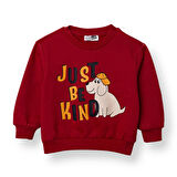 HelloBaby Erkek Bebek Sweatshirt Şardonlu İki İplik Bisiklet Yaka Uzun Kol