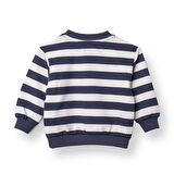 HelloBaby Erkek Bebek Sweatshirt Şardonlu İki İplik Bisiklet Yaka Uzun Kol