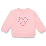 HelloBaby Kız Bebek Sweatshirt Şardonlu İki İplik Bisiklet Yaka Uzun Kol